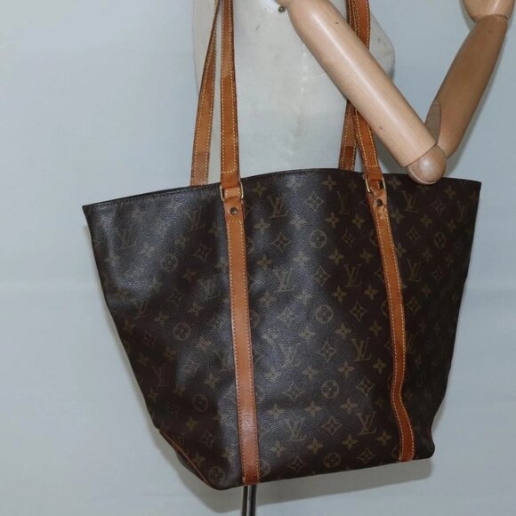 LOUIS VUITTON Monogram Sac Shopping Tote Bag M51108 LV Auth 132931 - Picture 1 of 16
